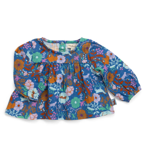 Muslin blouse jungle print, Margot