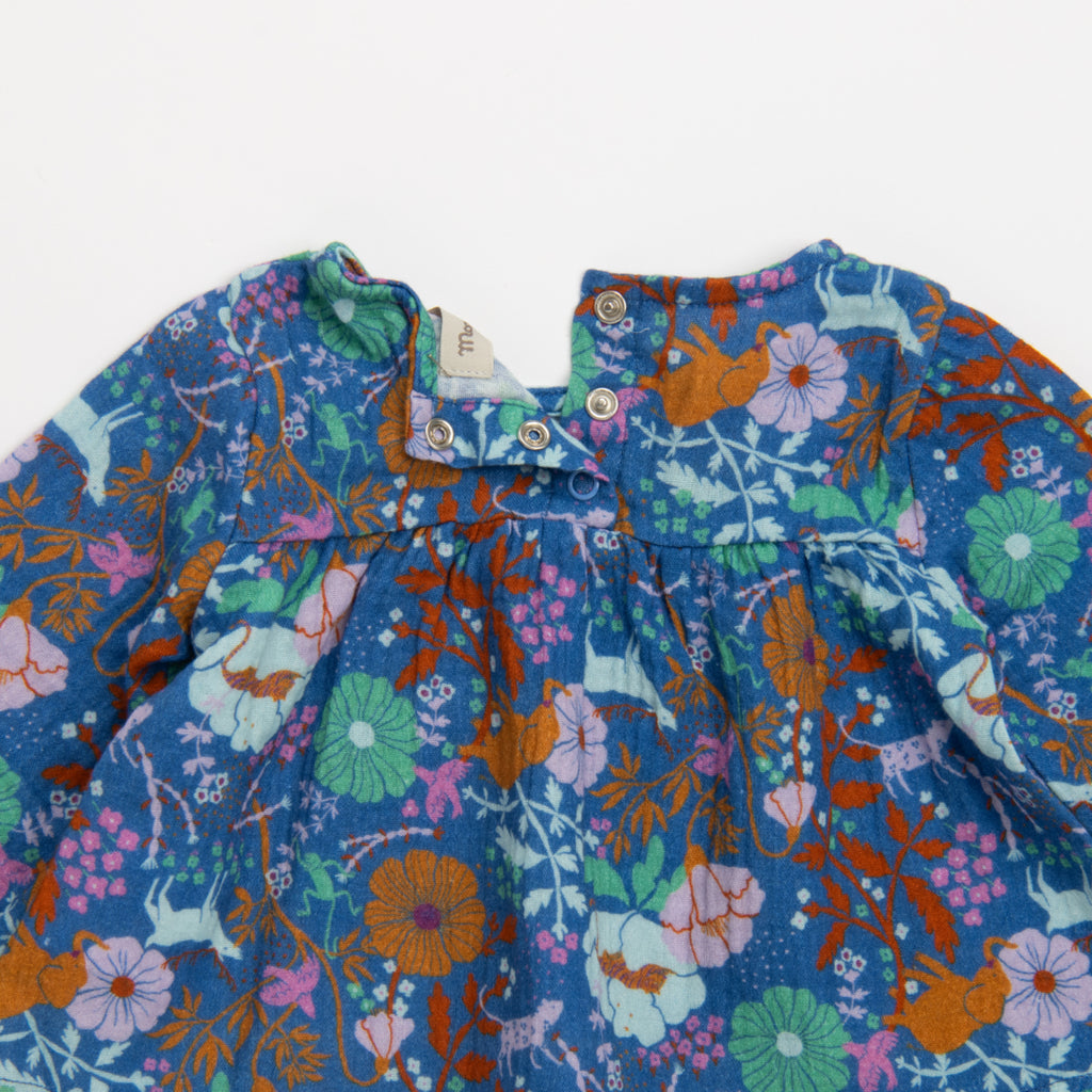 Blusa in mussola con stampa giungla, Margot