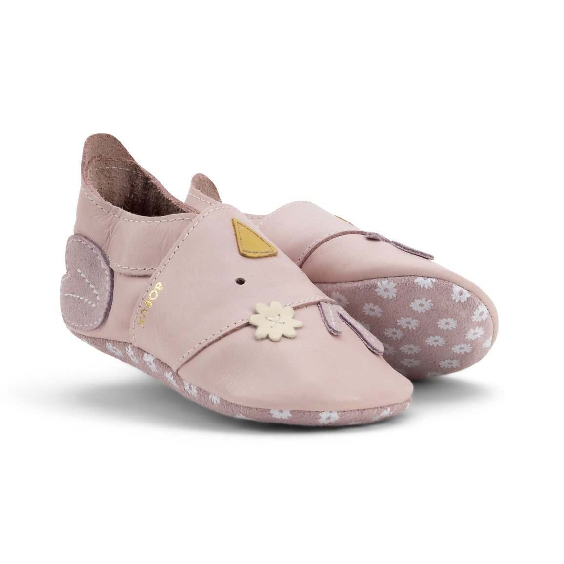 Babbucce in pelle morbida, Chickie blossom | Bobux soft sole