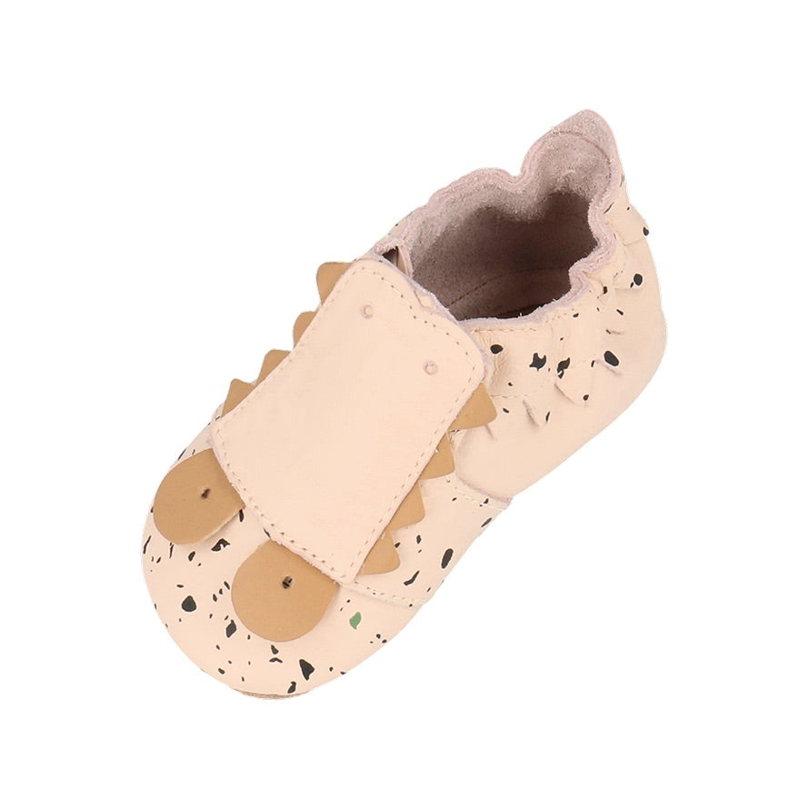 Babbucce in pelle morbida, Snap terrazzo oat | Bobux soft sole