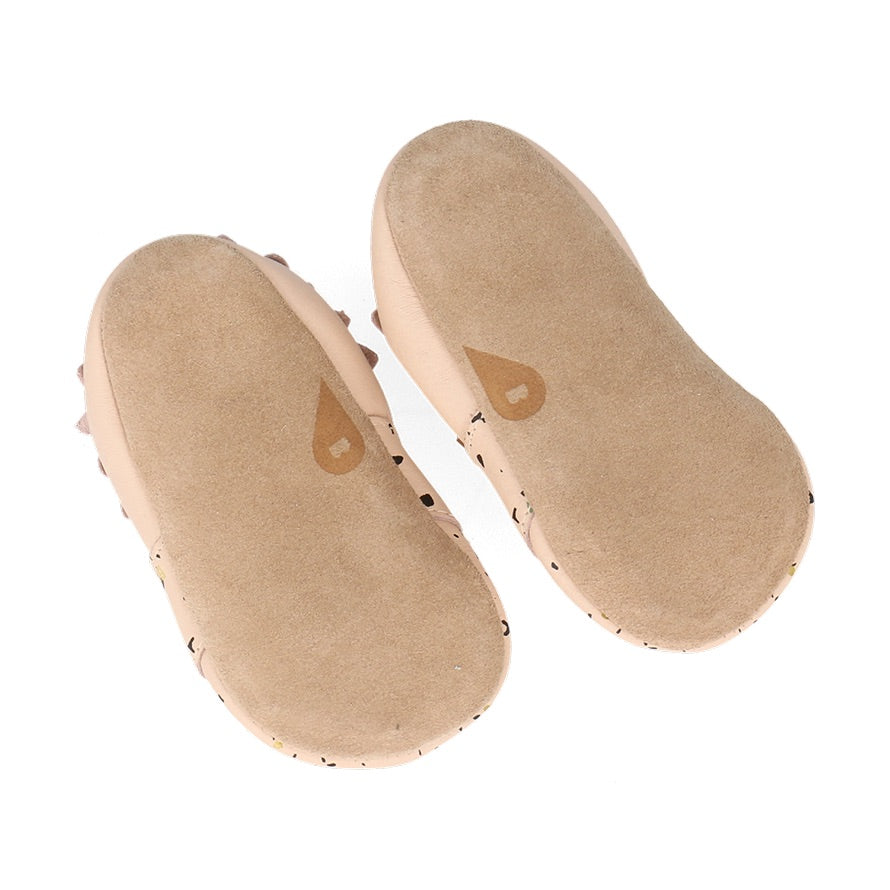 Babbucce in pelle morbida, Snap terrazzo oat | Bobux soft sole