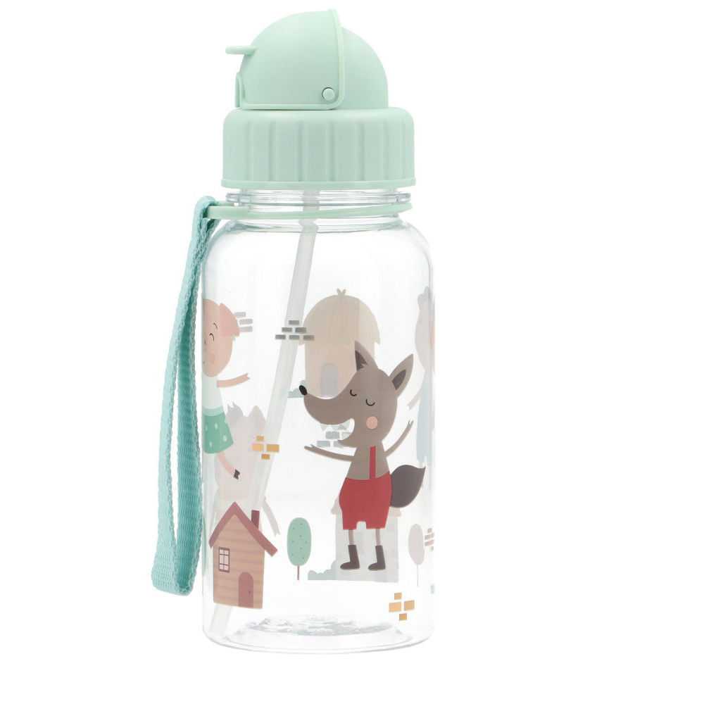 Borraccia tritan 500ml, Three little pigs