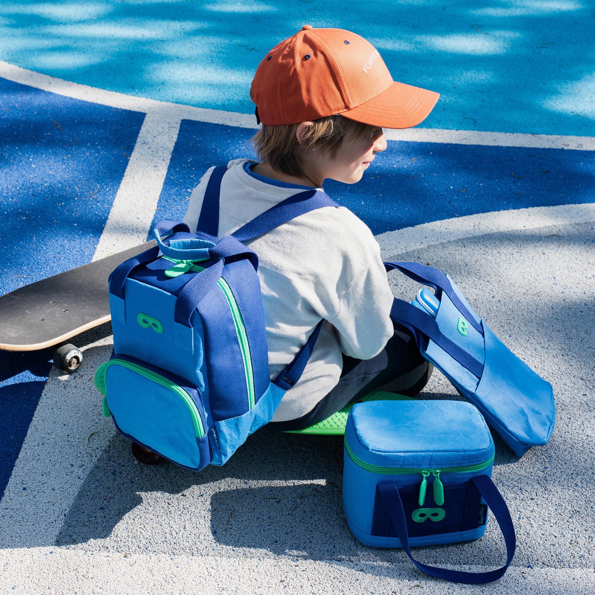 Zaino in carta lavabile ultra-leggero, Blu