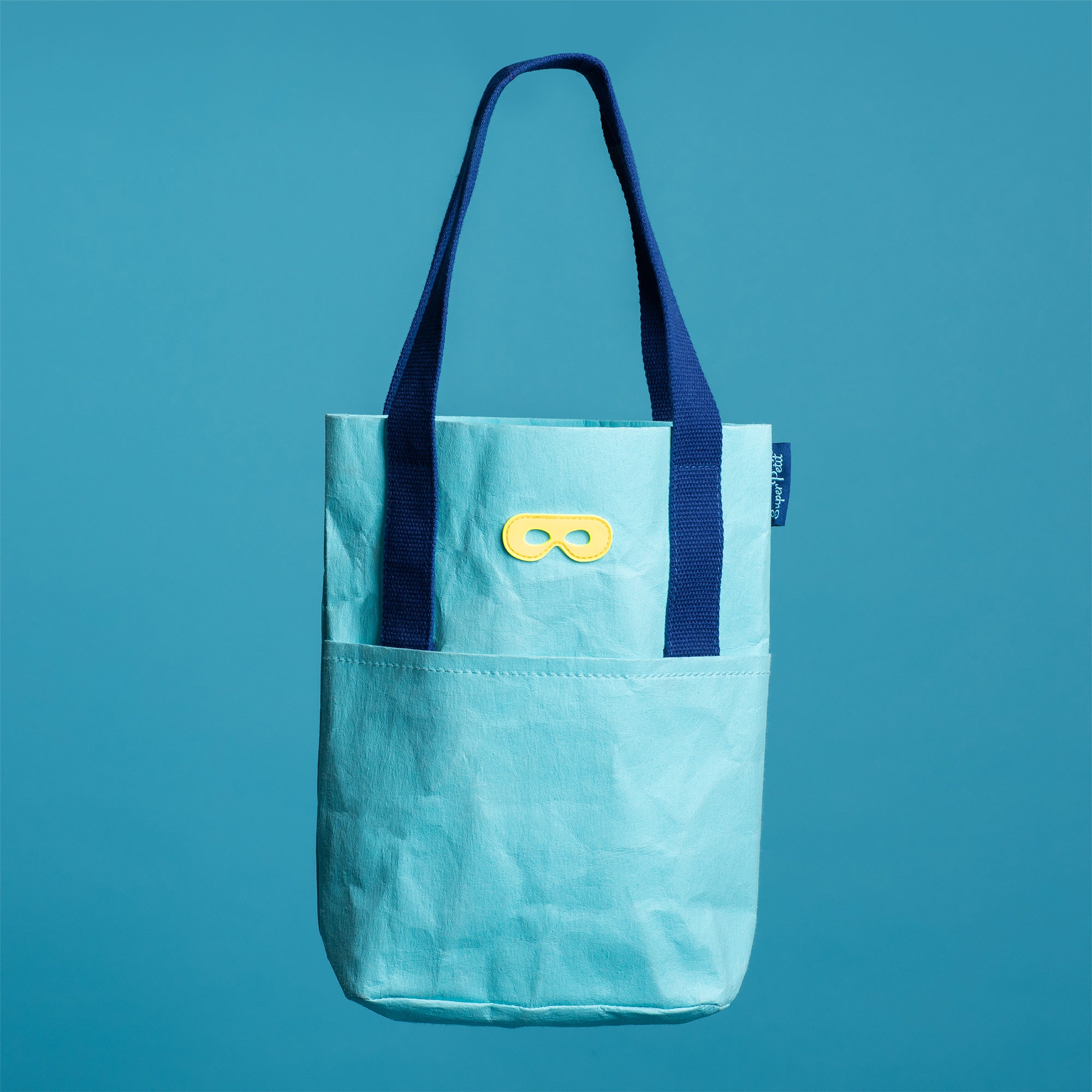 Durable and lightweight paper shoulder bag, Turquoise