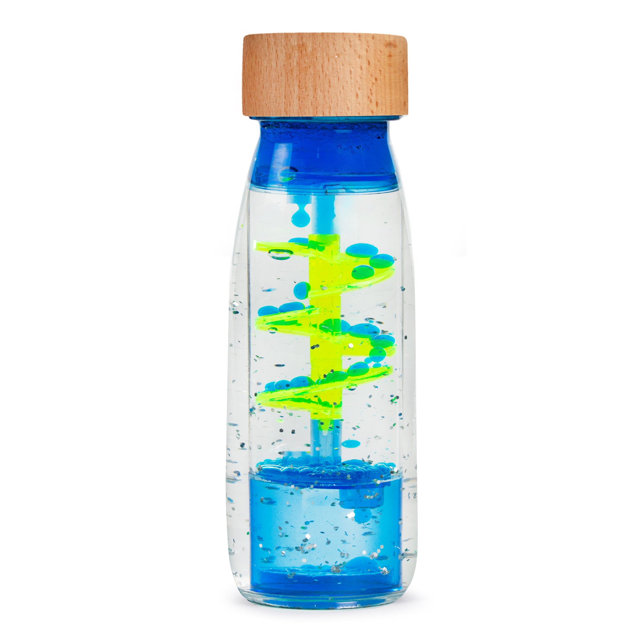 Bottiglia sensoriale Move Spiral blue