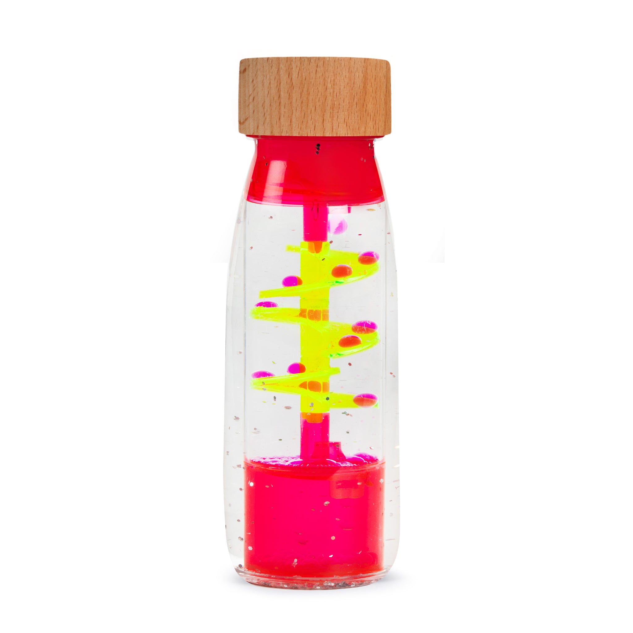Bottiglia sensoriale Move Spiral pink