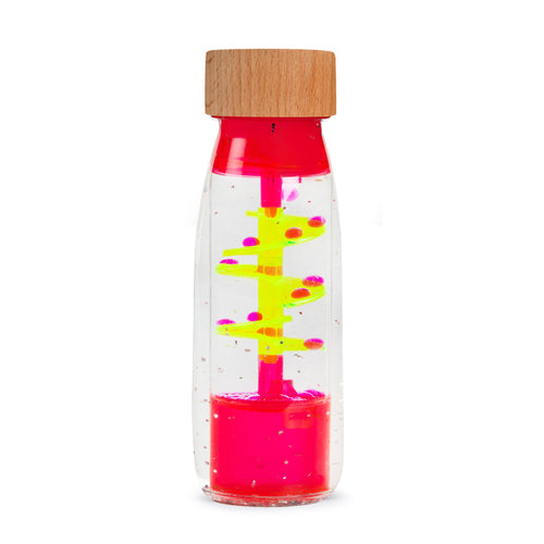 Sensory bottle Move Spiral pink