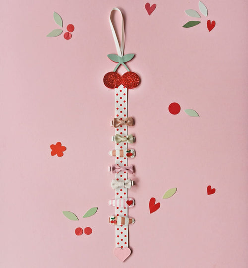 Hair Clip Hanger, Cherry