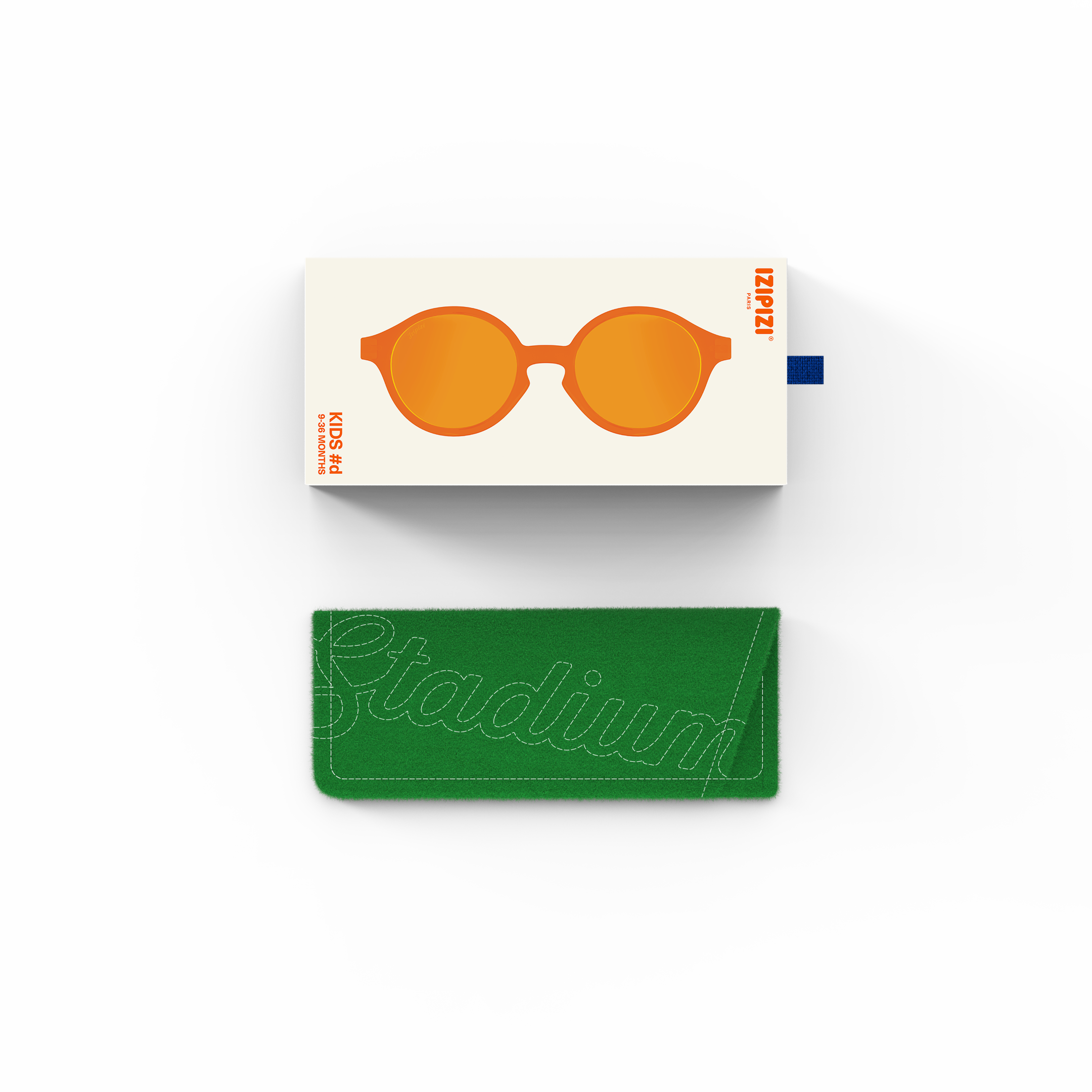 Polarized and flexible sunglasses 9-36 months, Iconic Orange smash