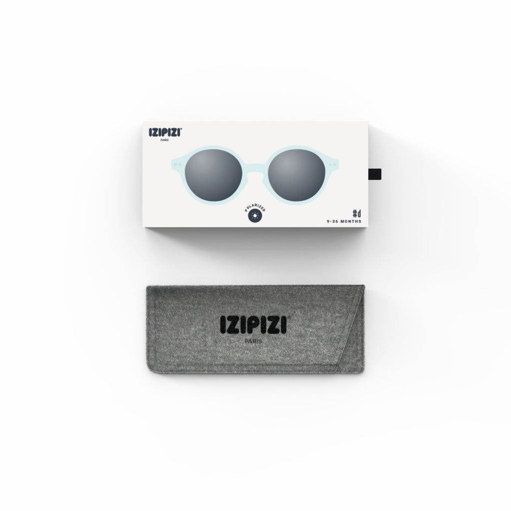 Polarized and flexible sunglasses 9-36 months, Iconic Aqua green