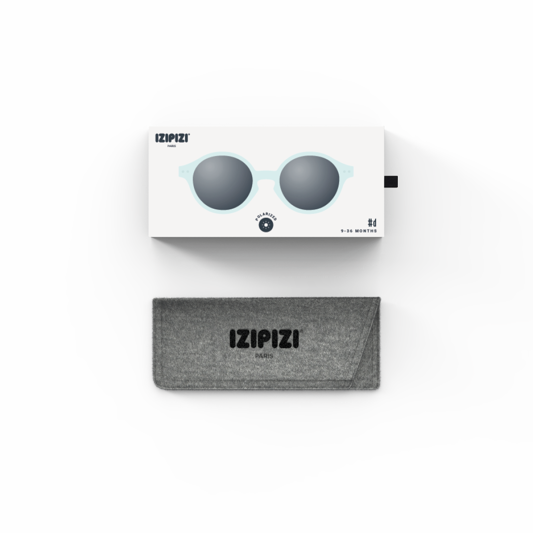 Polarized and flexible sunglasses 9-36 months, Iconic Aqua green