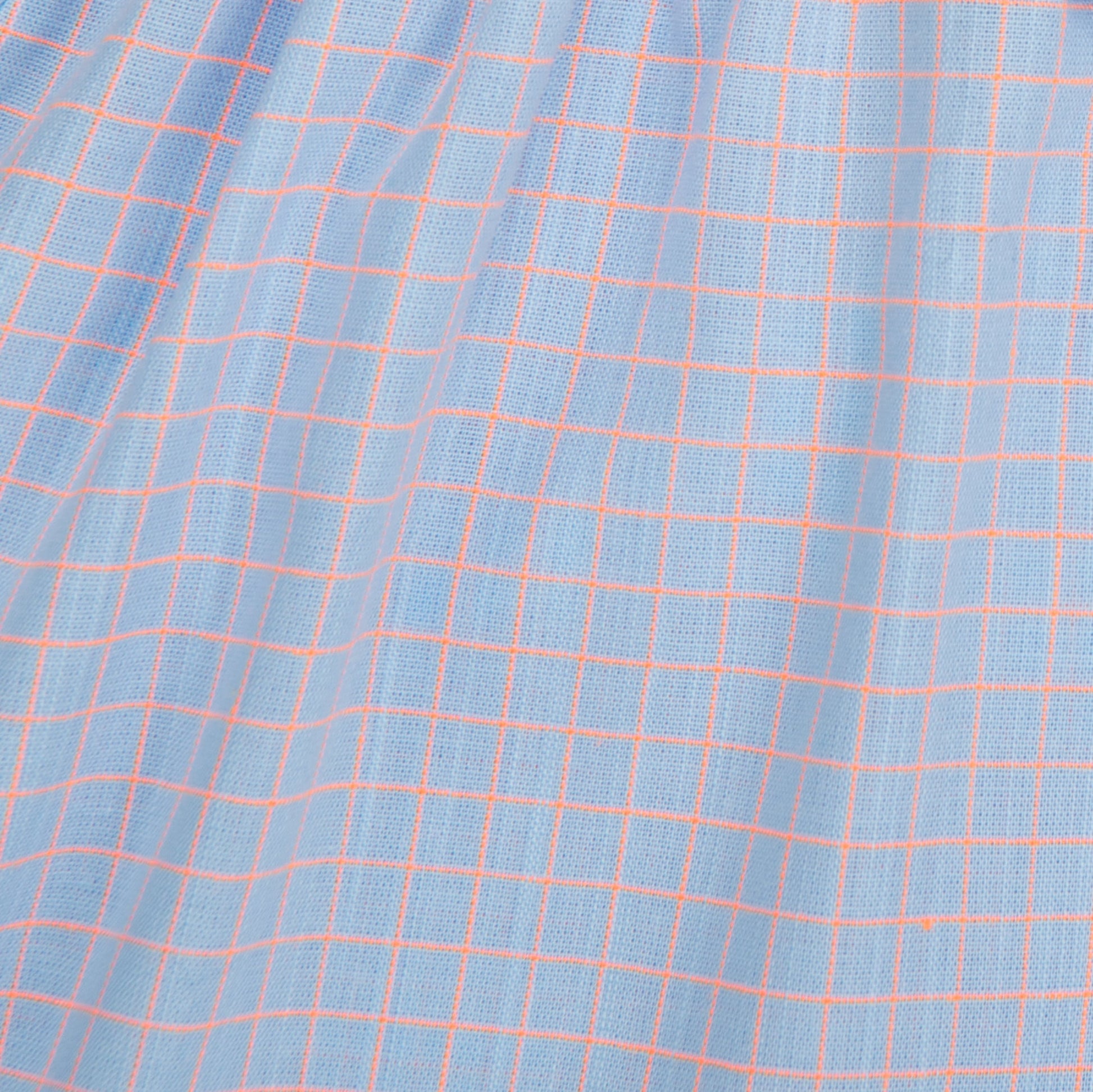 Camicetta in cotone blu quadretti, Loris