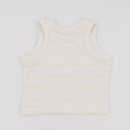 Canotta in bambù e cotone bio, Stripe lemon