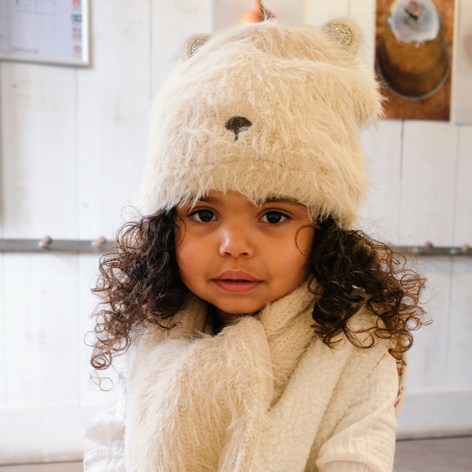 Cappello in maglia, Orsacchiotto (3-6 anni)