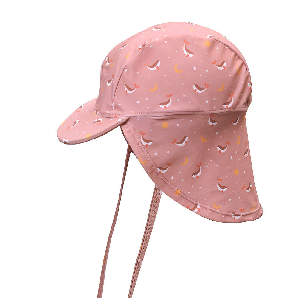 Cappello da spiaggia protezione solare, Balena rosa