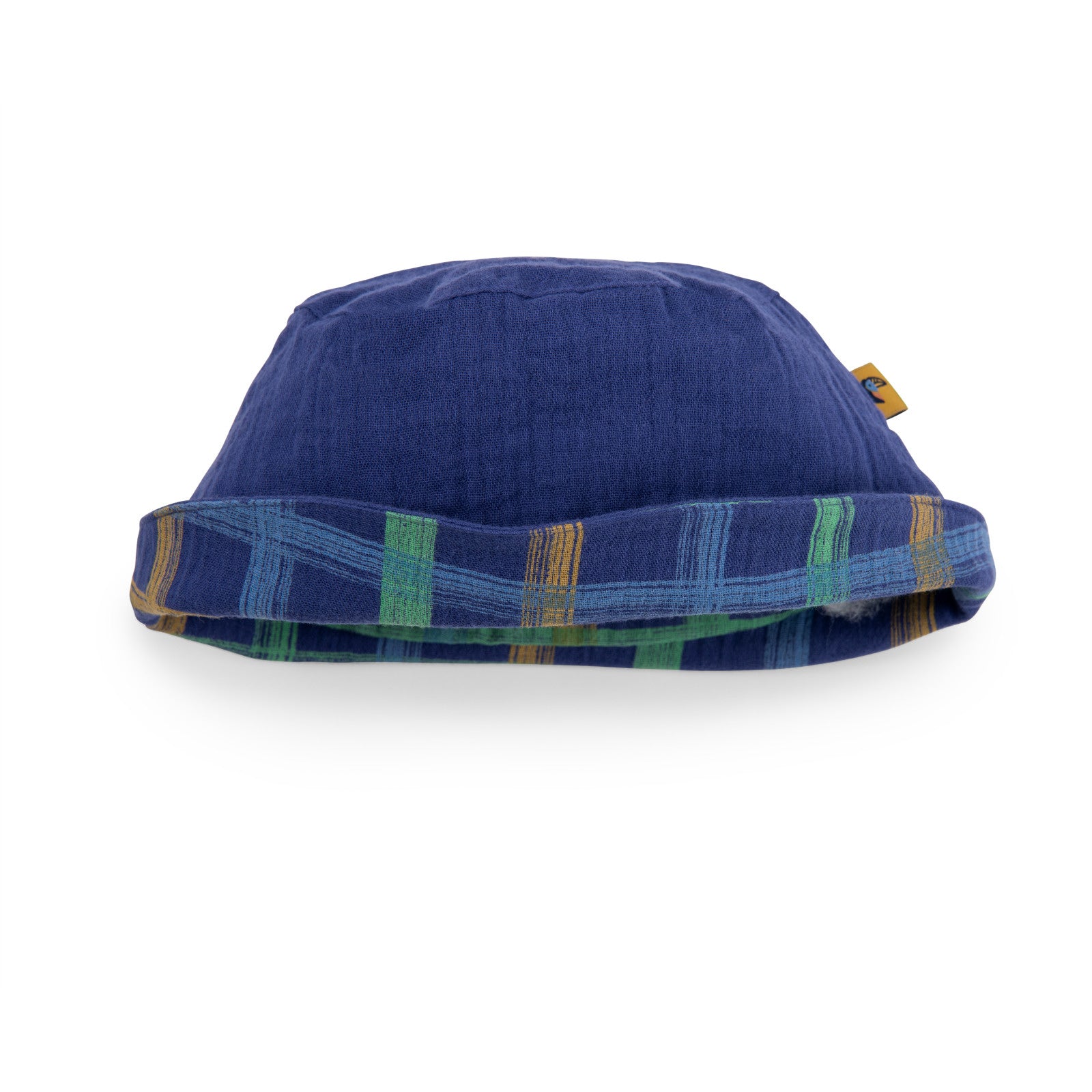 Cappello in mussola blu, Ninon