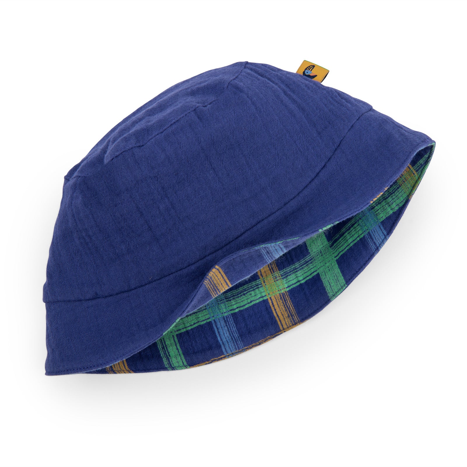 Cappello in mussola blu, Ninon