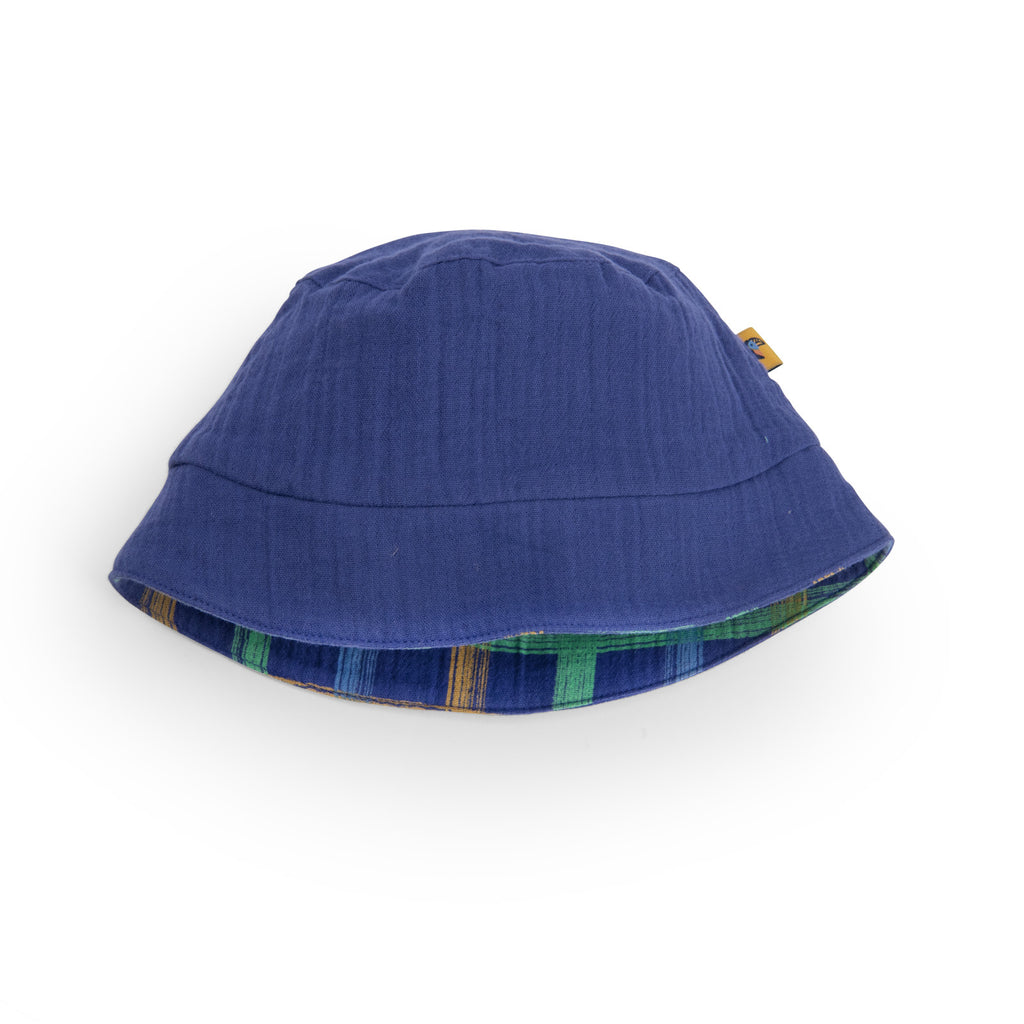 Chapeau en mousseline bleu, Ninon