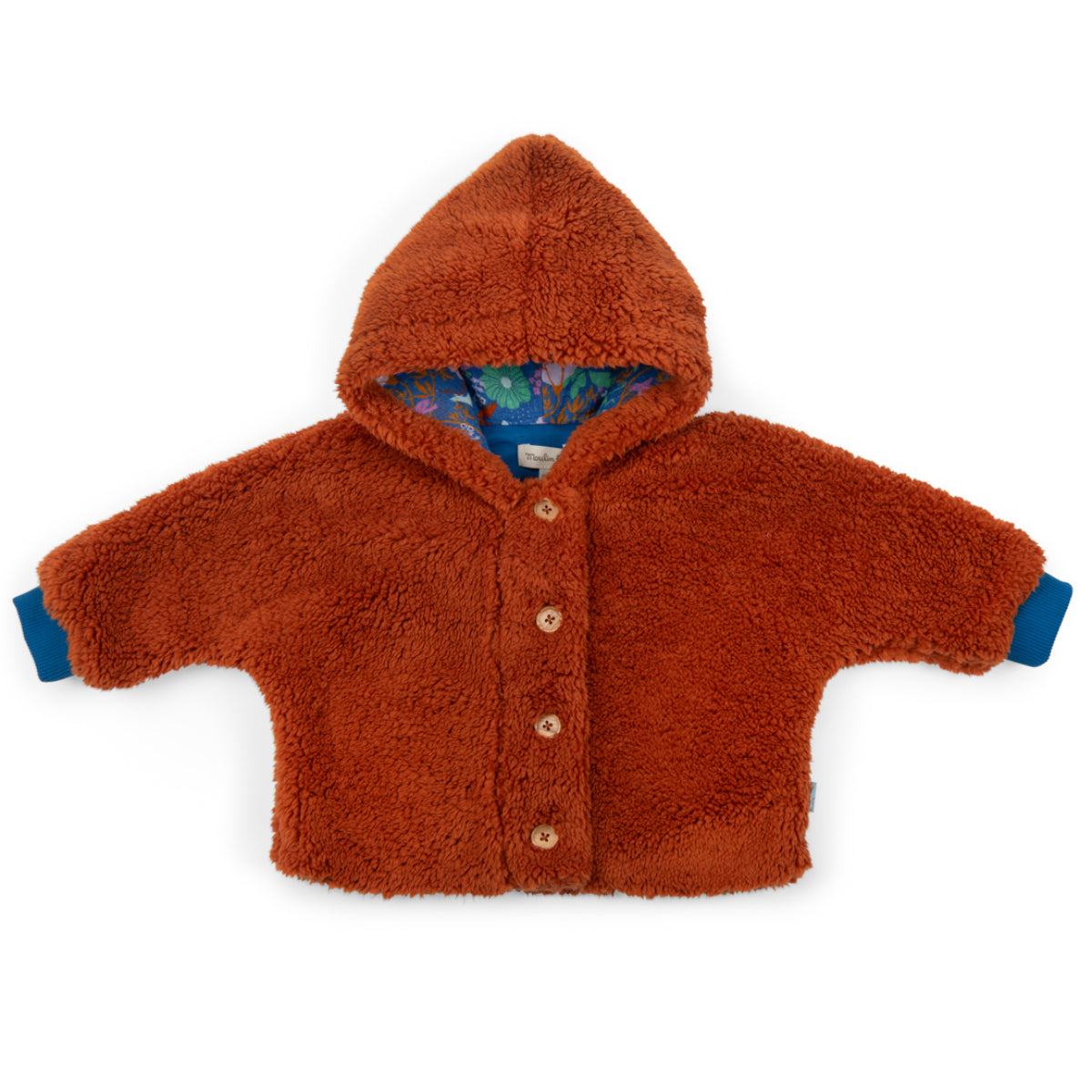 Hooded faux-fur coat, Marielle