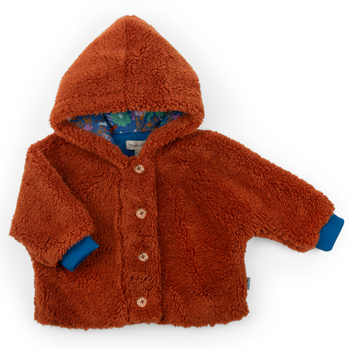 Hooded faux-fur coat, Marielle