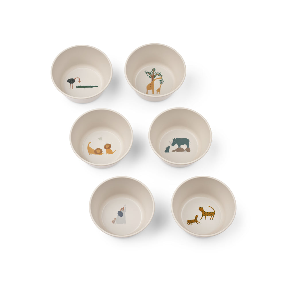 Set di ciotole (6 pz), Animali
