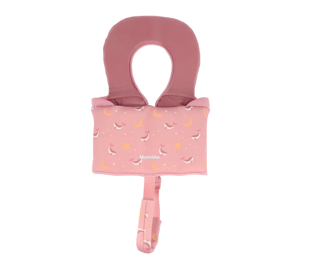 Giacca galleggiante apprendimento 1-2 anni, Balena rosa