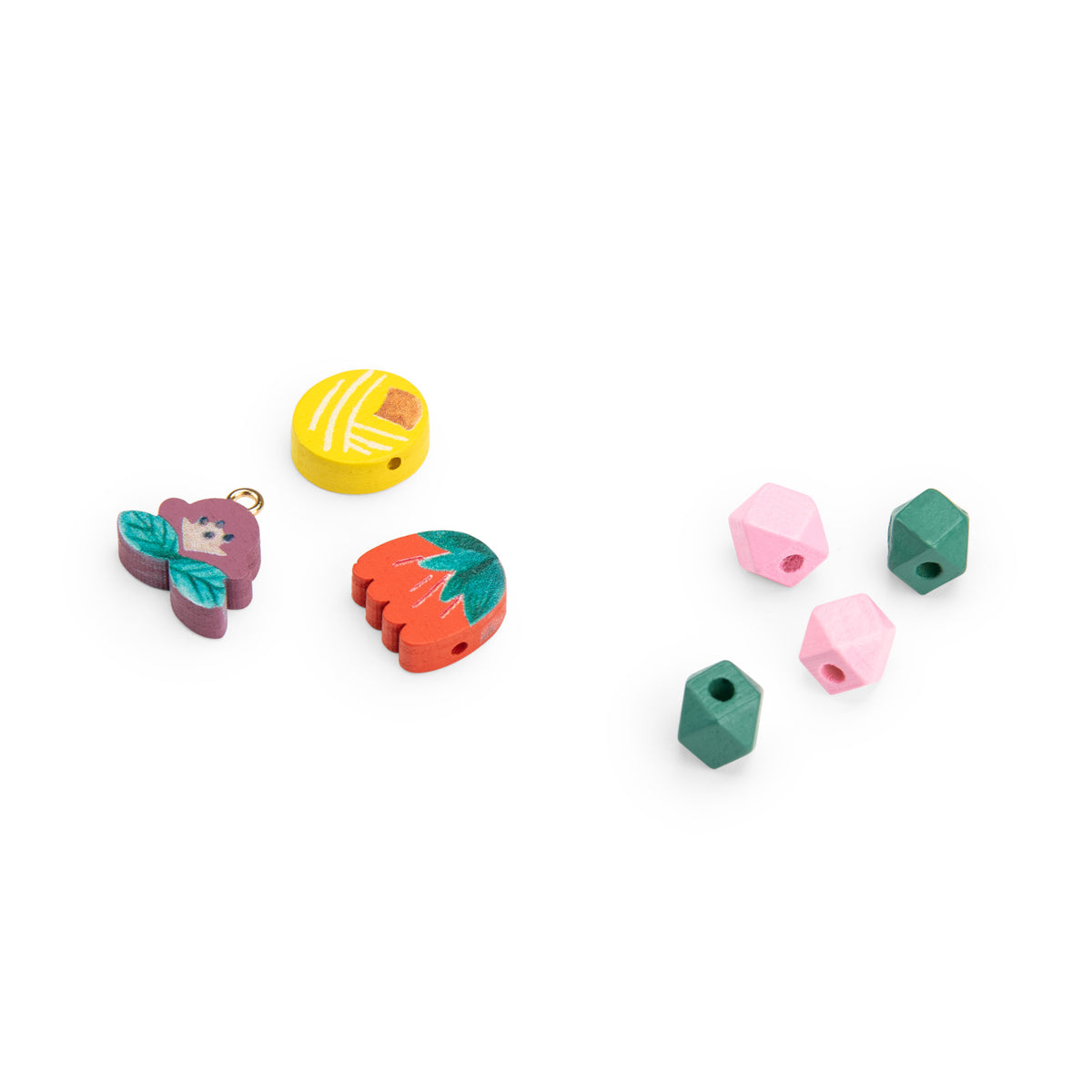 Cofanetto perline di legno colorate – Les Minouchkas