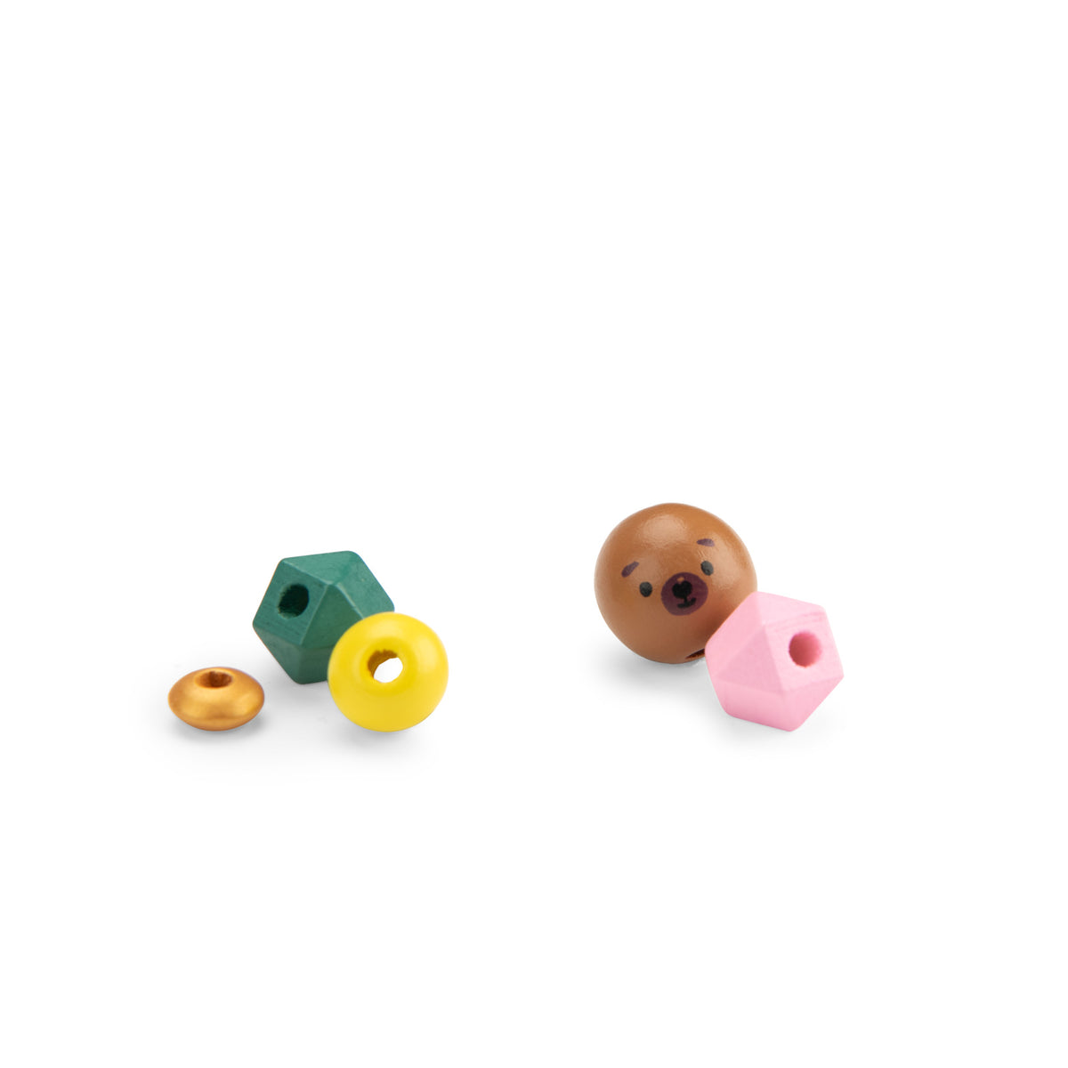 Cofanetto perline di legno colorate – Les Minouchkas