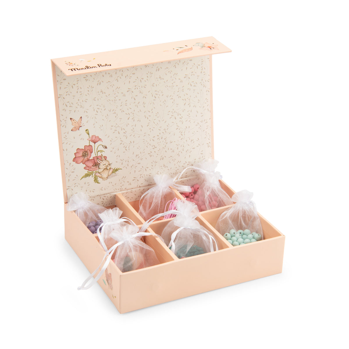 Cofanetto perline di legno – Les Rosalies