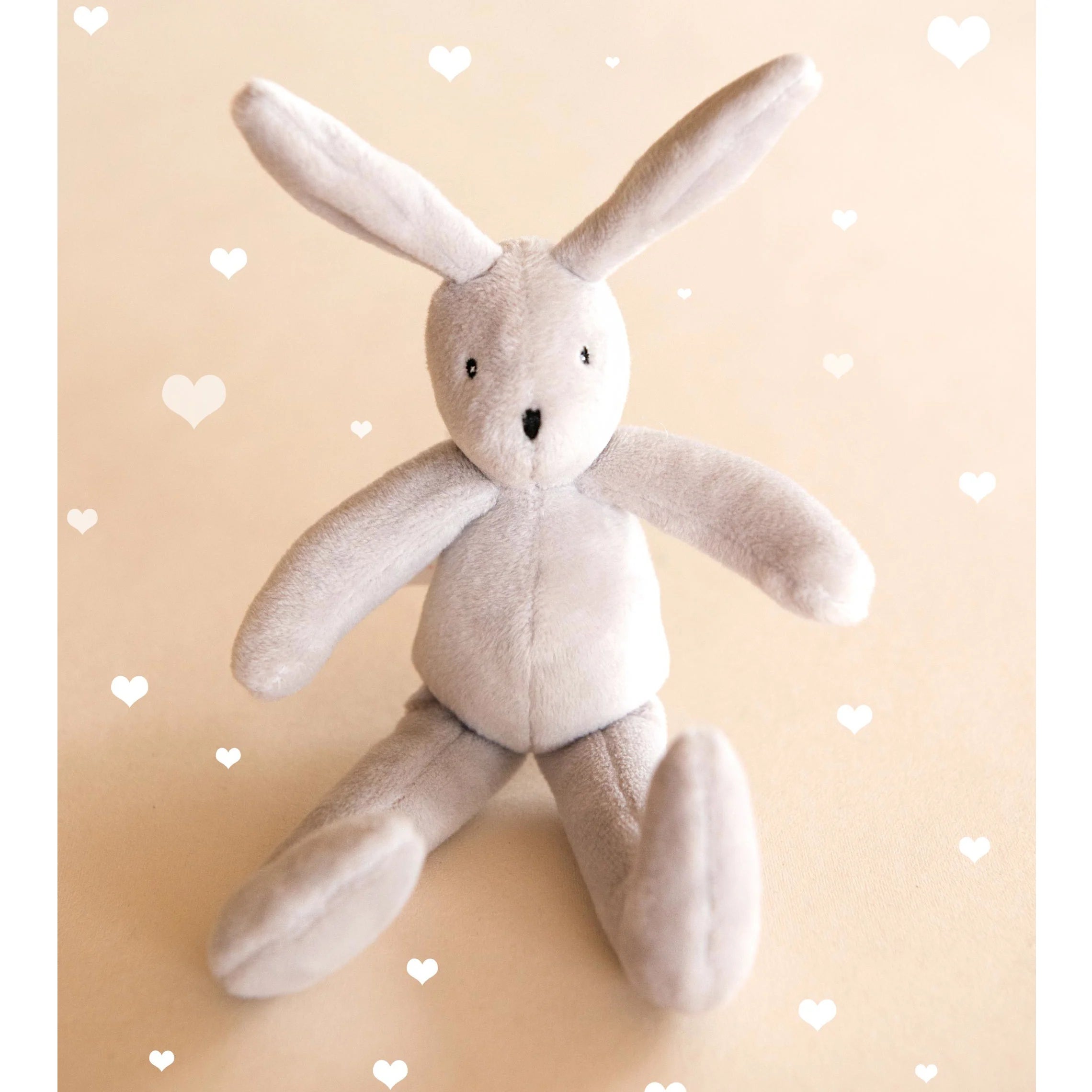 Coniglio piccolo peluche per uovo di metallo