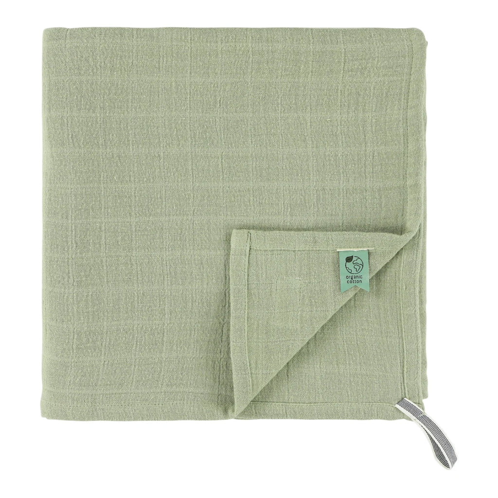 Copertina mussola in cotone organico, Bliss sage