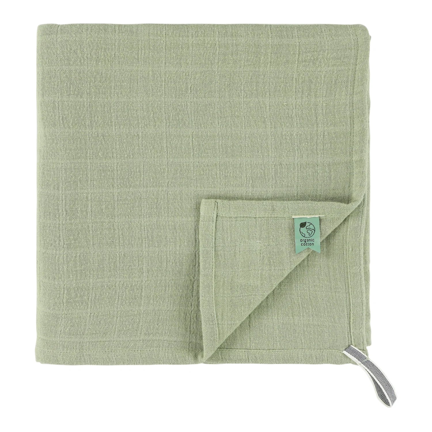 Copertina mussola in cotone organico, Bliss sage