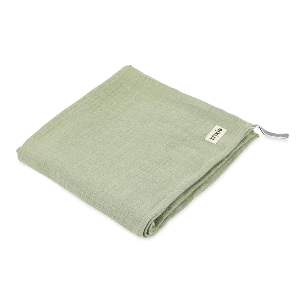 Copertina mussola in cotone organico, Bliss sage