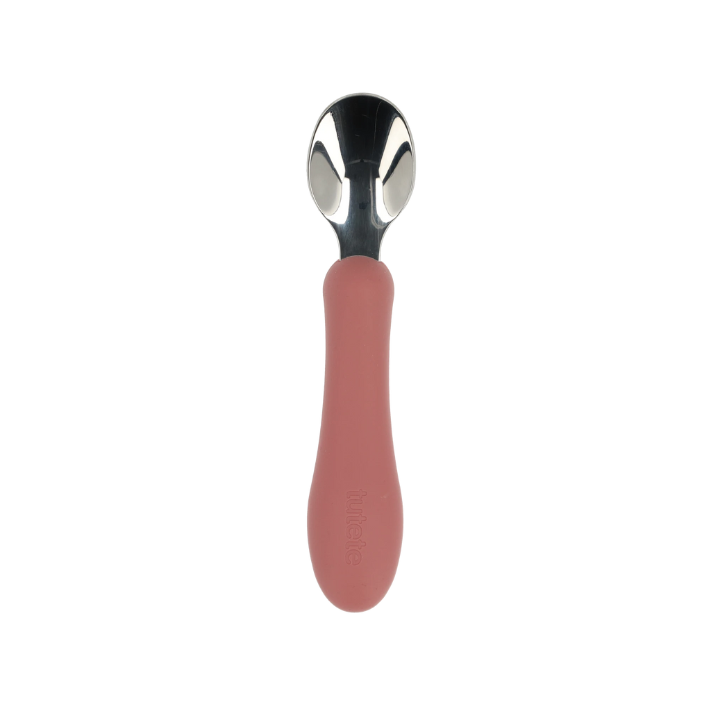 Silicone Suction Cup Bowl with Spoon, Terracotta