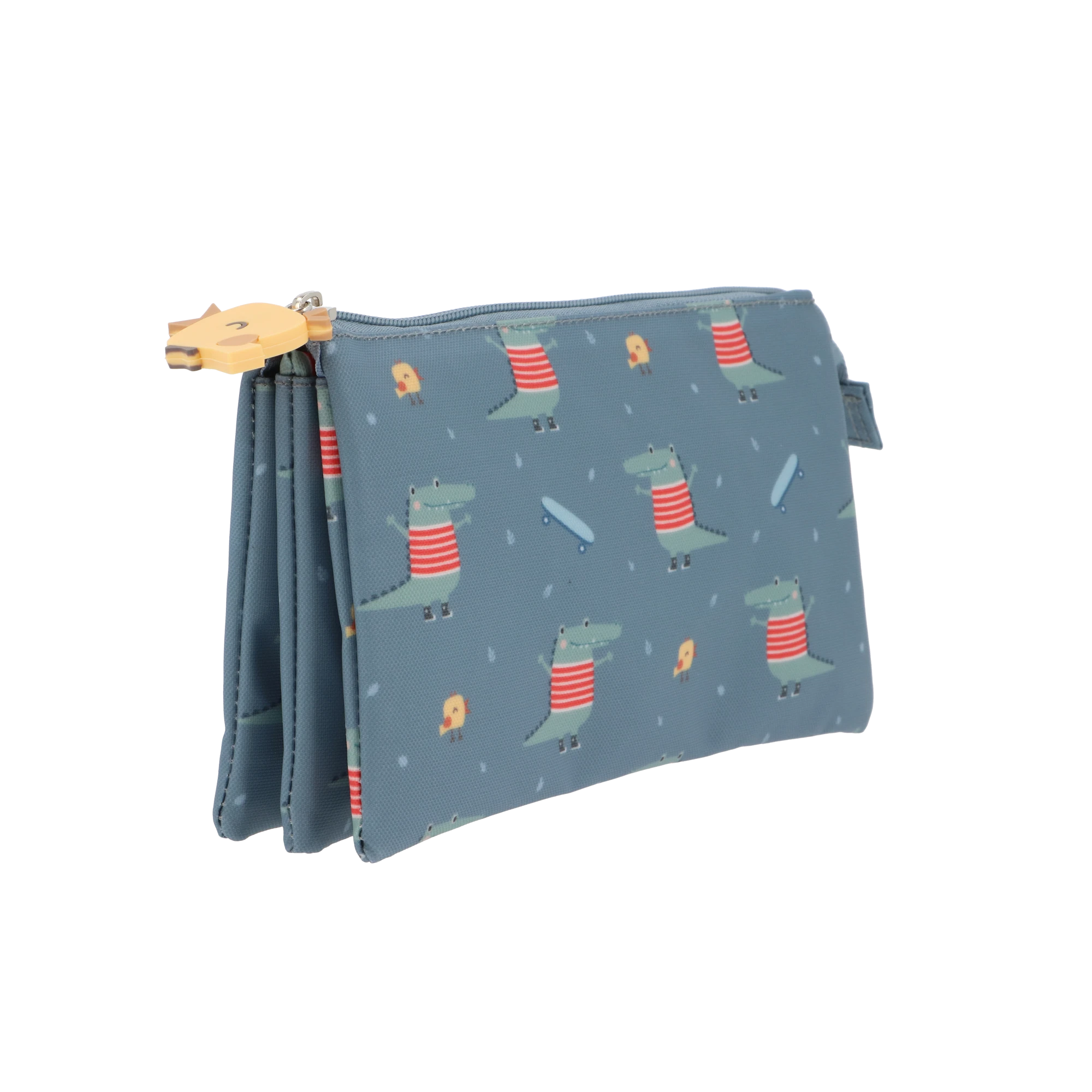 Astuccio portapenne tris Coccodrillo