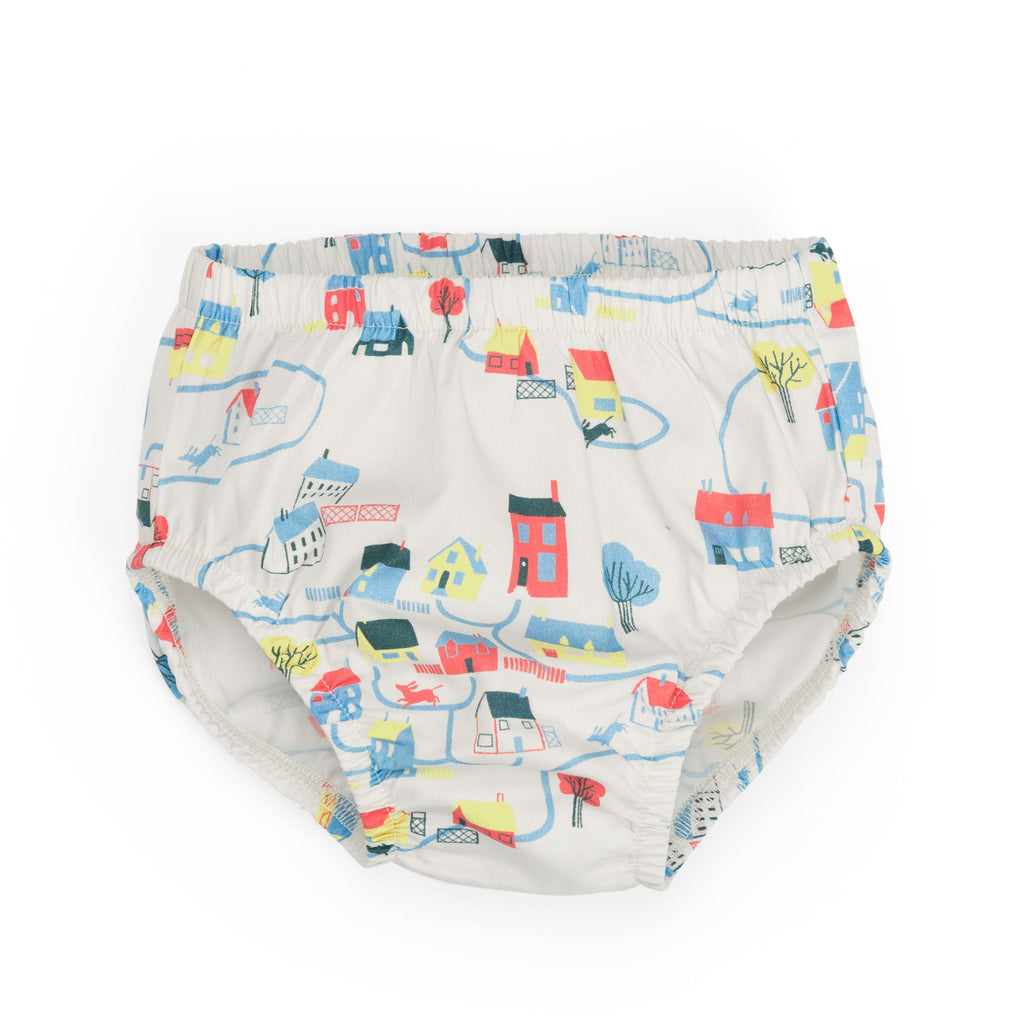 Organic cotton diaper cover landscape, Lili