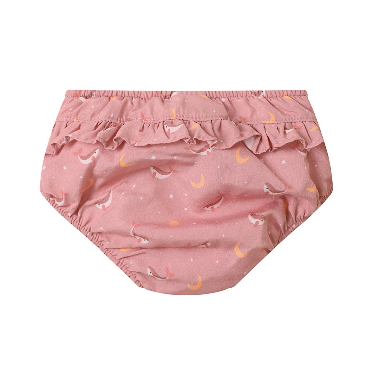 Costume contenitivo con volant, Balena rosa