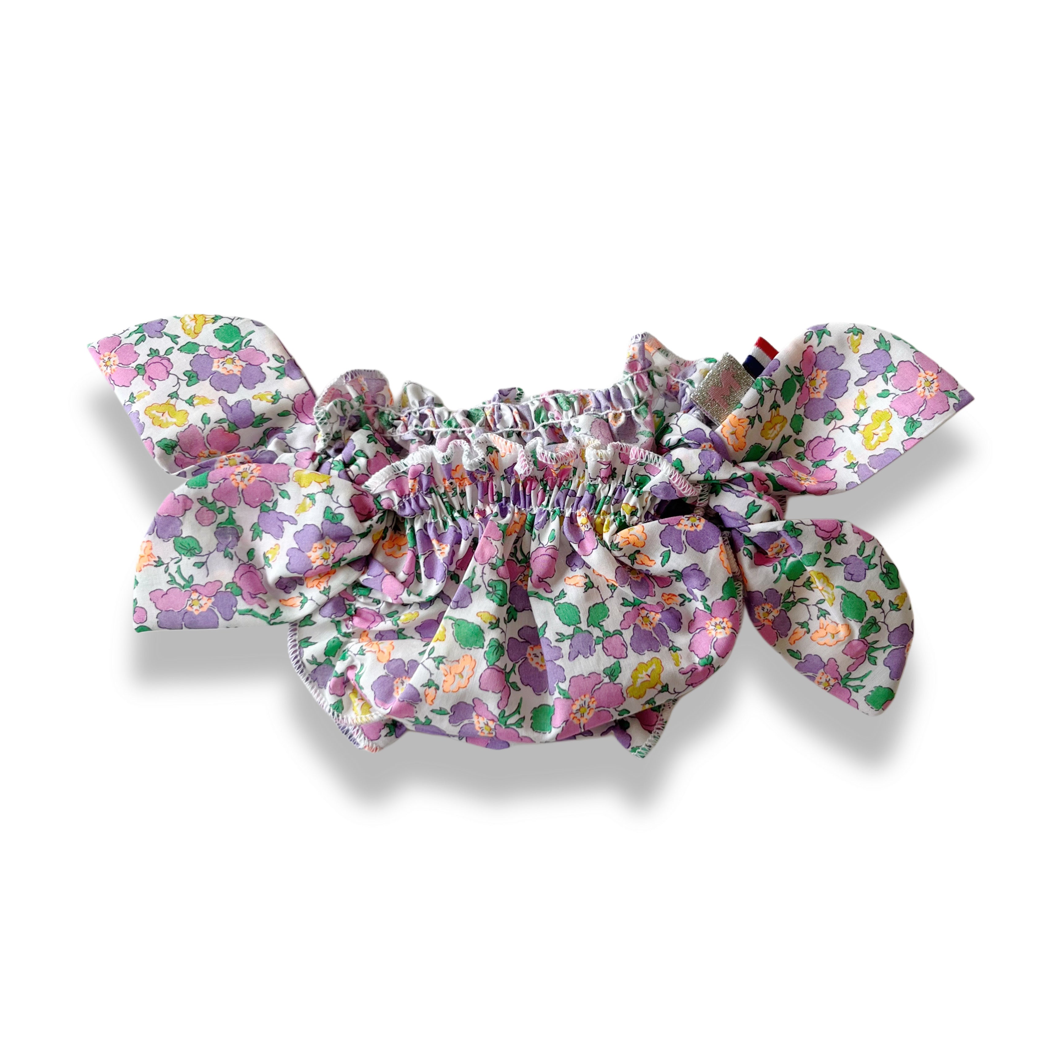 Costume da bagno liberty in cotone, Pesca in Fiore