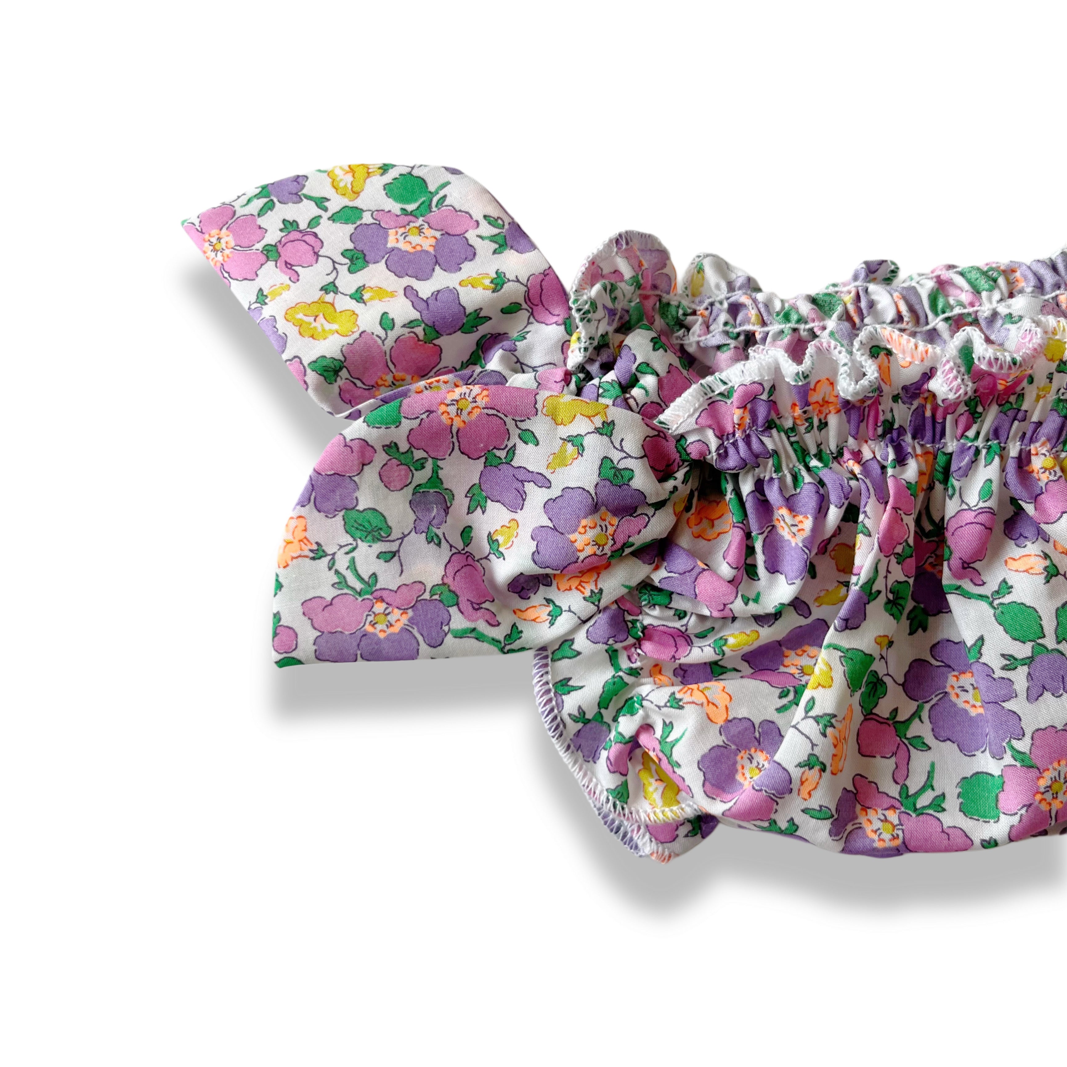 Costume da bagno liberty in cotone, Pesca in Fiore