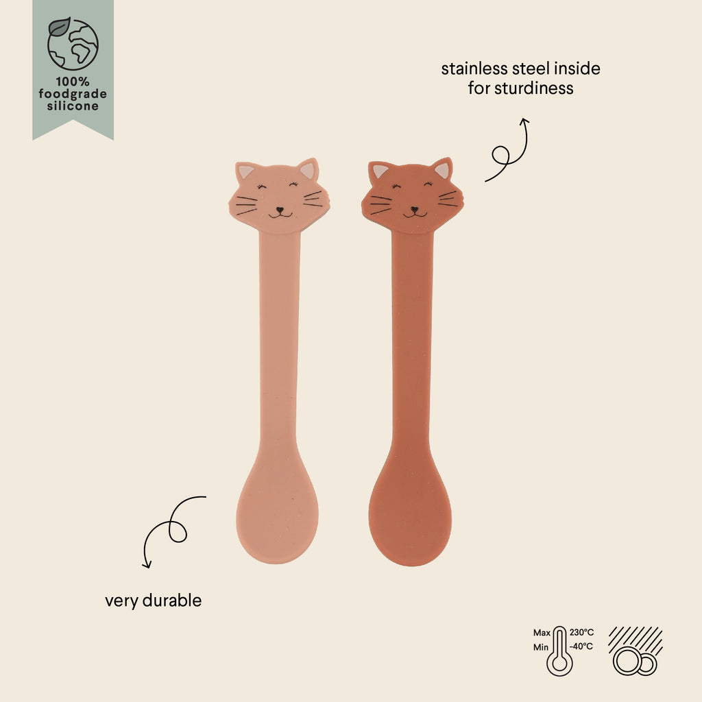 Set 2 cucchiaini in silicone – Gatto