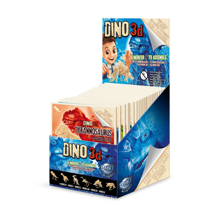 Dinosauri 3d in legno da montare