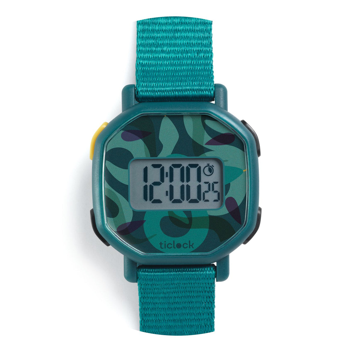 Orologio digitale per bambini Green snakes di Djeco, verde con serpenti