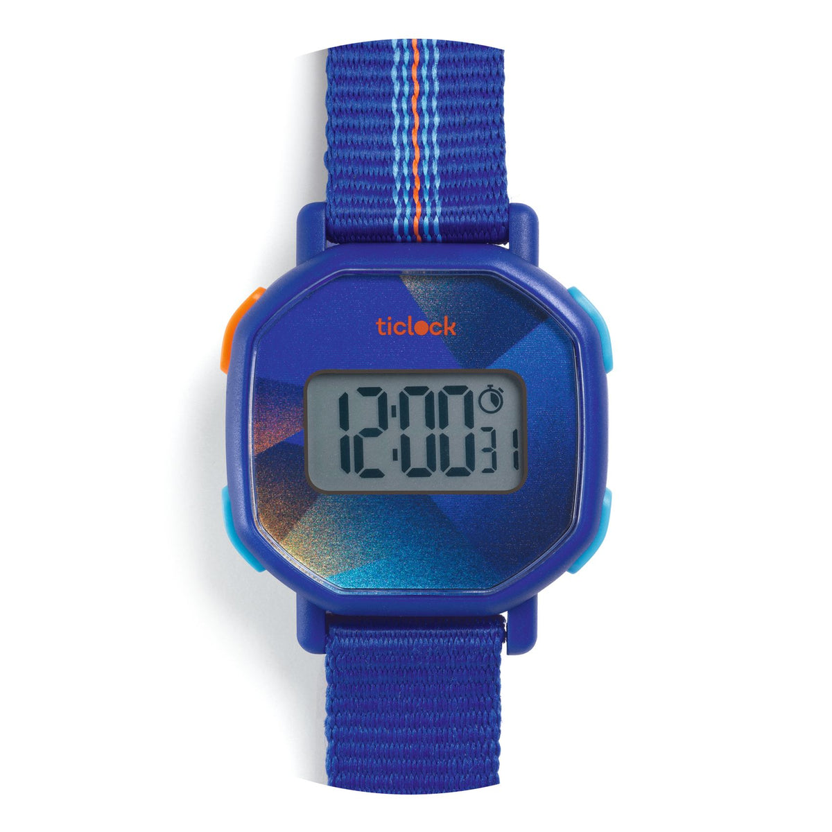 Orologio digitale per bambini Blue sound di Djeco, blu
