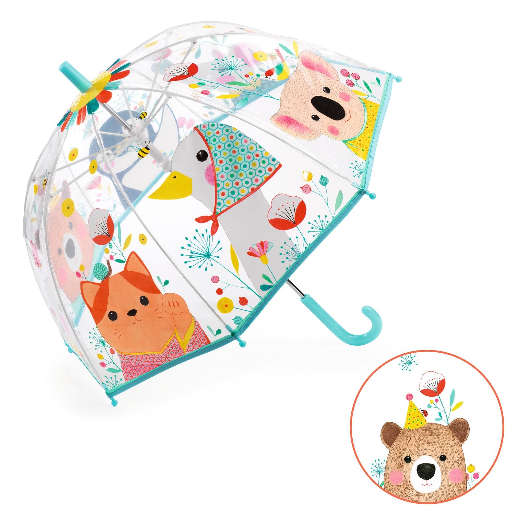 Djeco | Ombrello trasparente Natura per bambini
