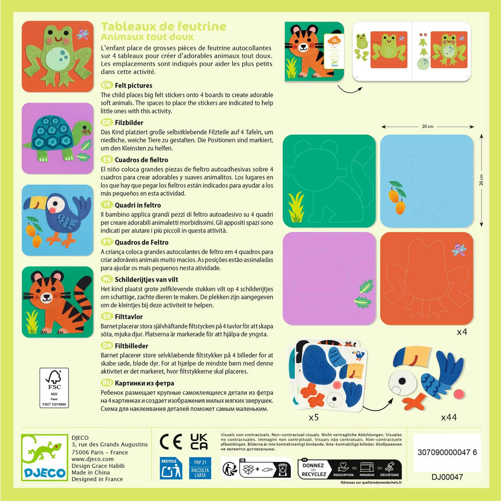 Quadri in feltro - Animali
