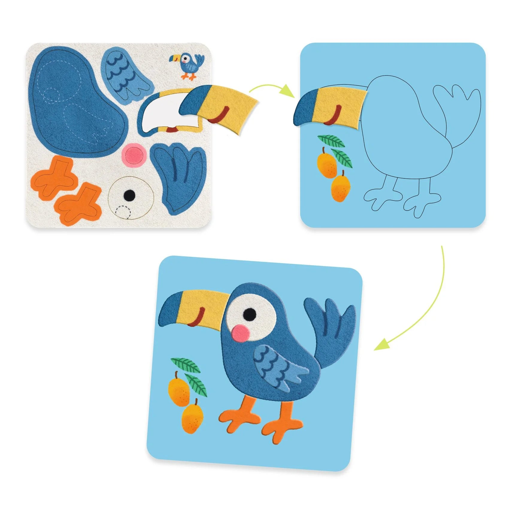 Quadri in feltro - Animali