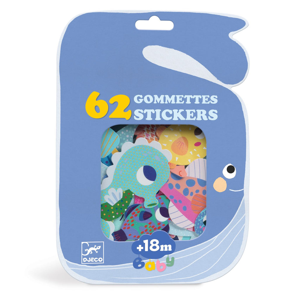My first big stickers, Sea animals