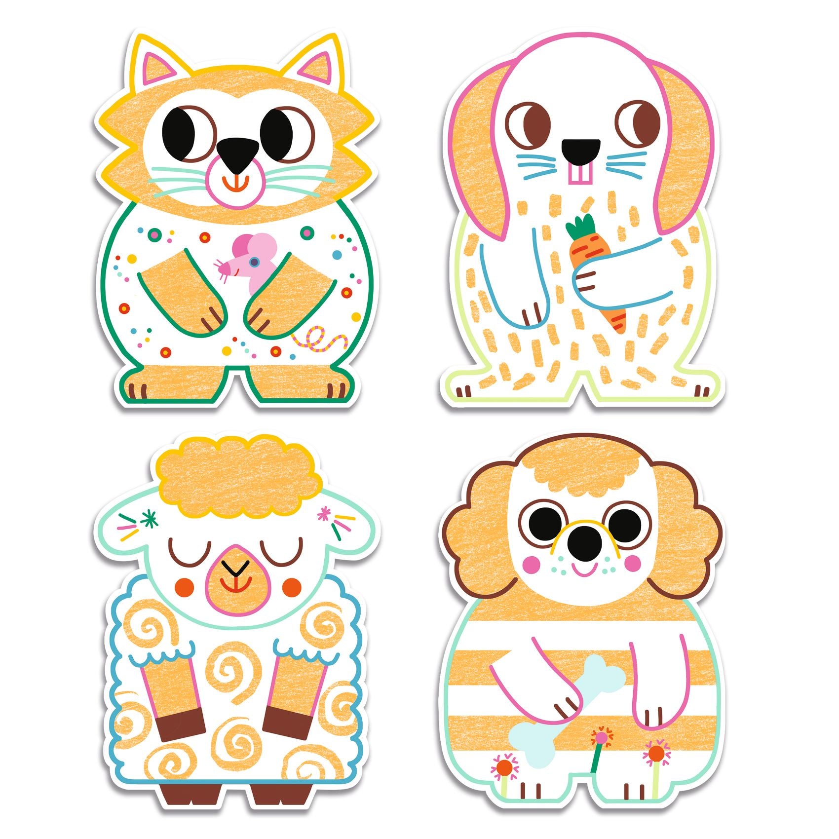 Colorare senza sbagliare, Animali domestici | Djeco DJ00061