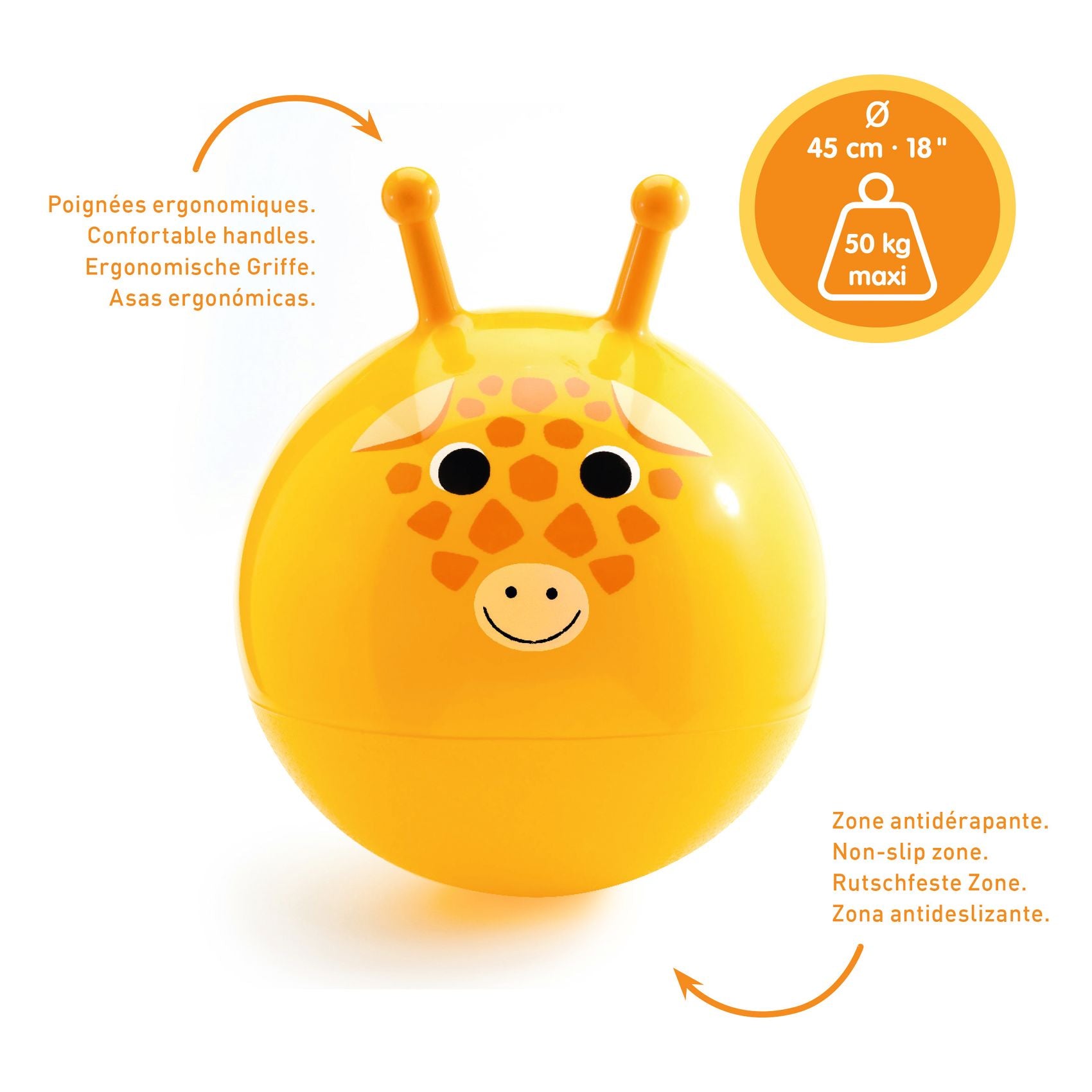 Jumpy Gigi Giraffe jumping ball