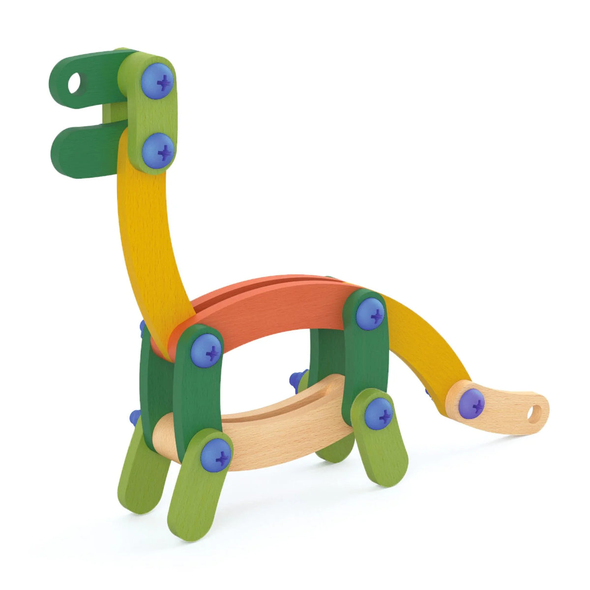 Wood and felt construction set, Buildo Dinos